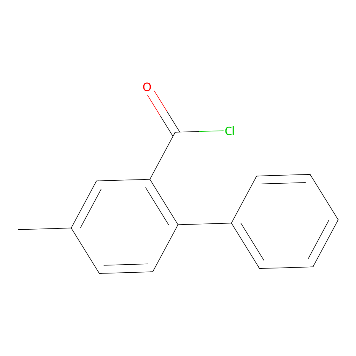 4-Methyl-2-biphenylcarbonyl Chloride molecular structure, CAS 854235-81-7