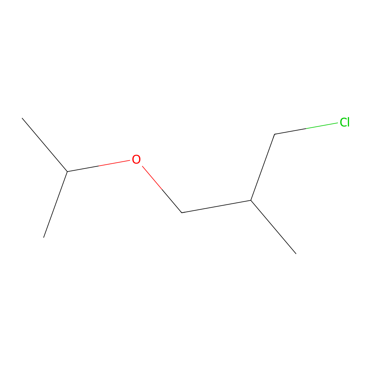 1-Chloro-2-methyl-3-(propan-2-yloxy)propane molecular structure, CAS 854258-38-1
