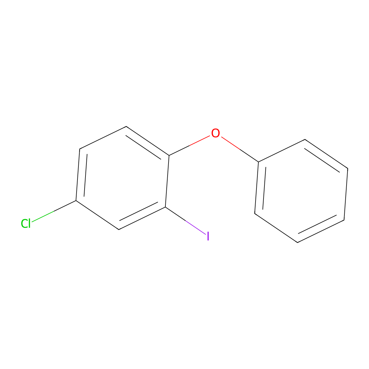 4-Chloro-2-iodo-1-phenoxybenzene molecular structure, CAS 854258-46-1