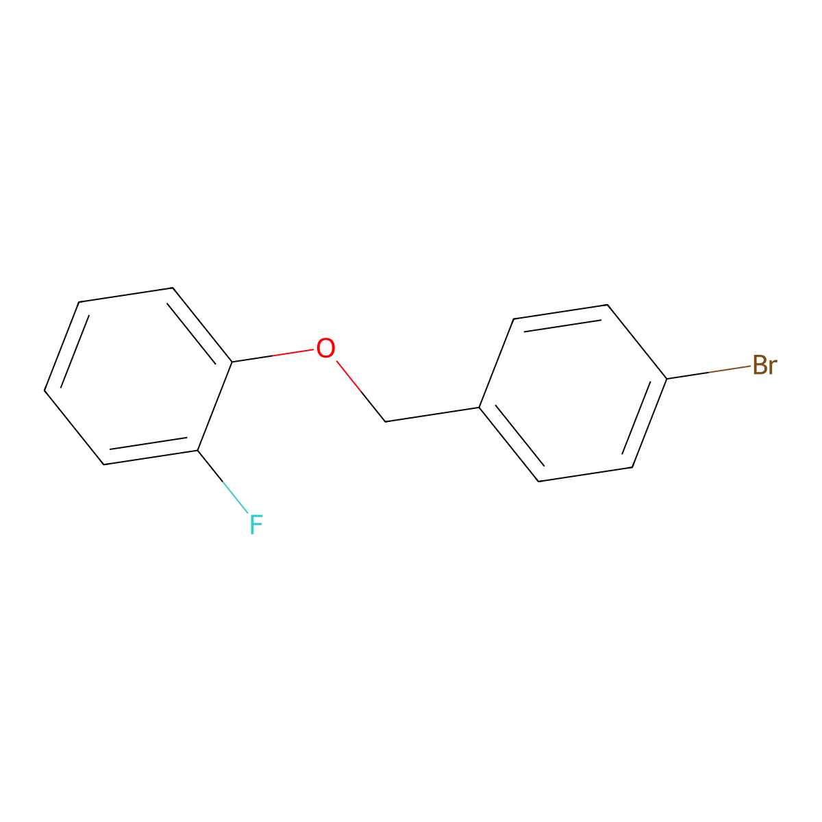 1-((4-Bromobenzyl)oxy)-2-fluorobenzene molecular structure, CAS 854259-94-2