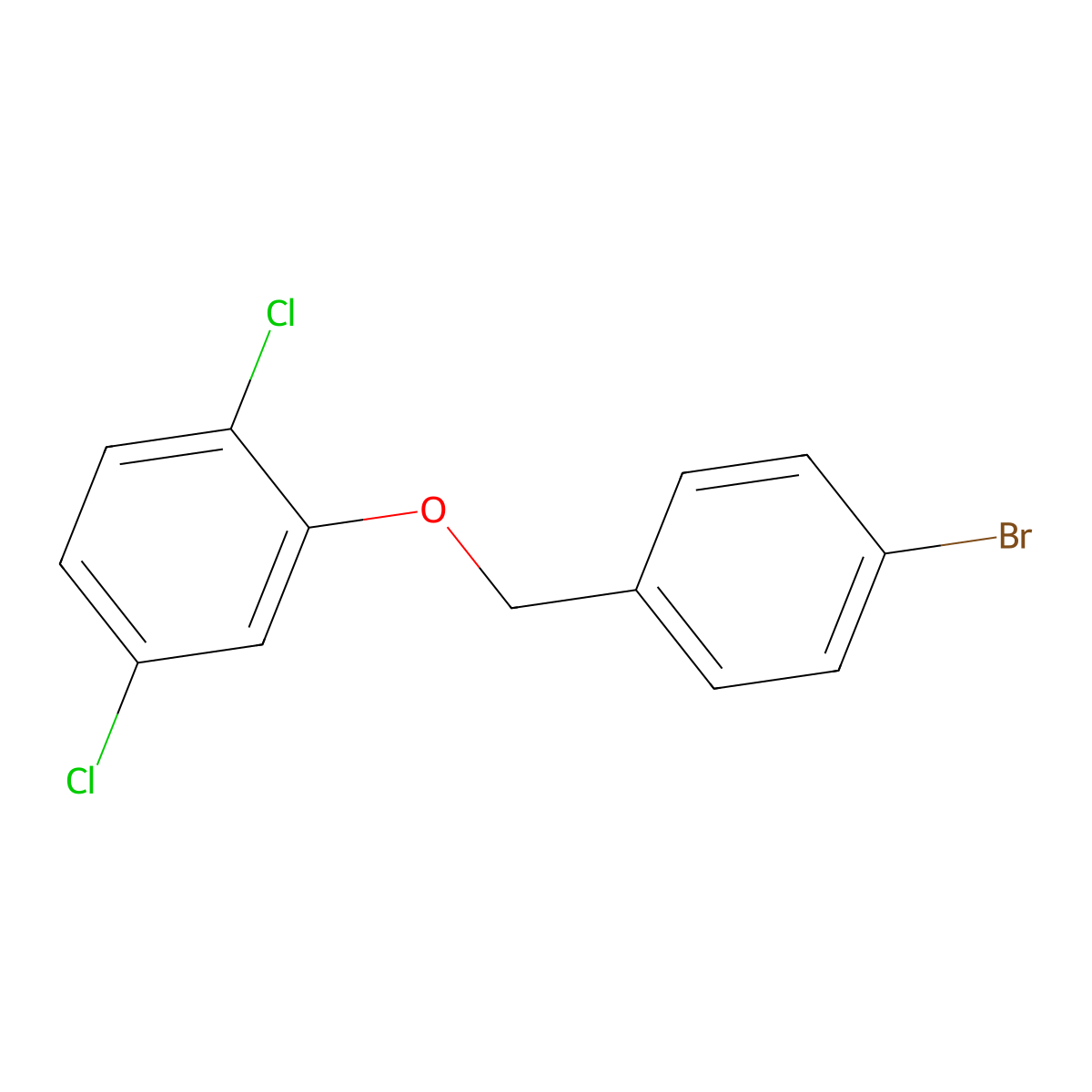 4-Bromobenzyl-(2,5-dichlorophenyl)ether molecular structure, CAS 854259-98-6