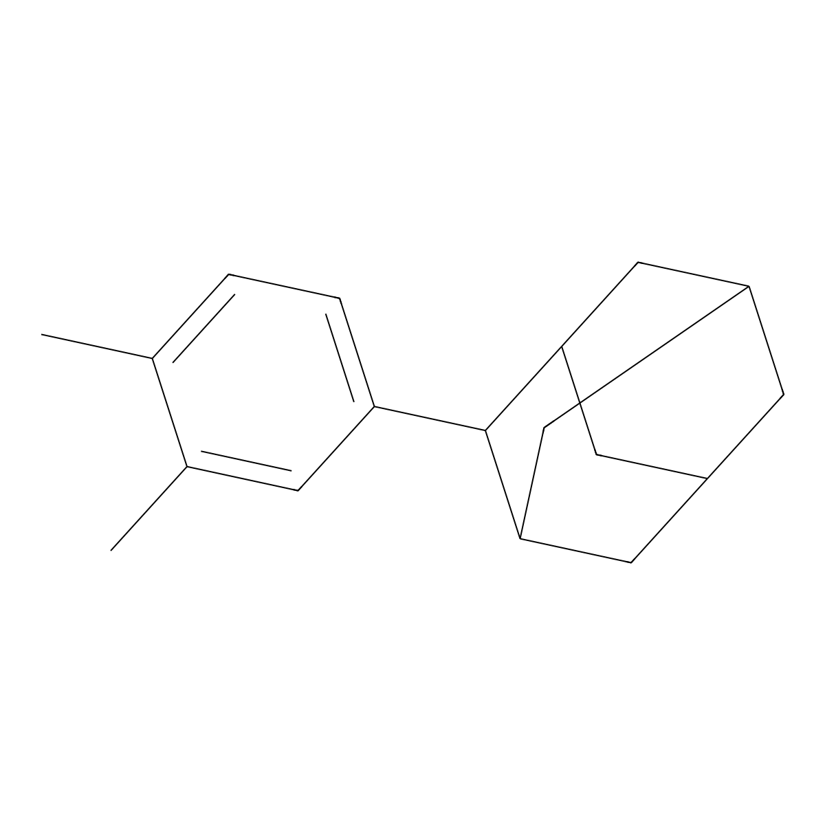 2-(3,4-Dimethylphenyl)adamantane molecular structure, CAS 85426-60-4