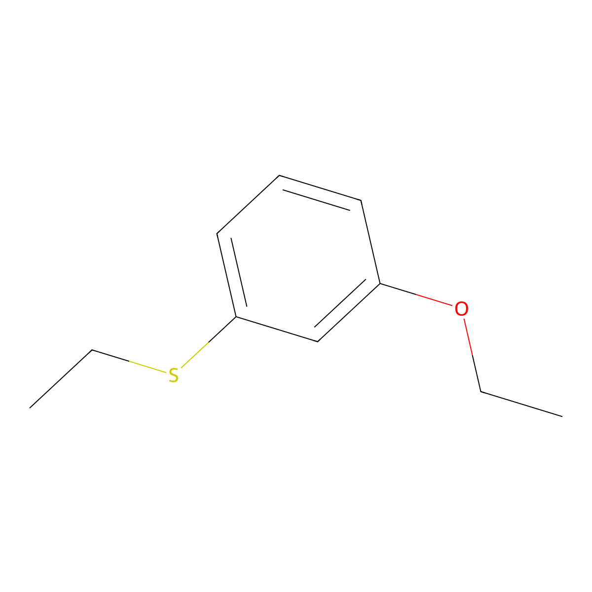3-Ethoxyphenyl ethyl sulfide molecular structure, CAS 85428-52-0