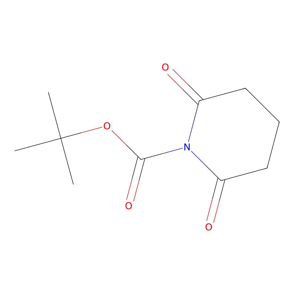 Tert-butyl 2,6-dioxopiperidine-1-carboxylate molecular structure, CAS 854280-05-0