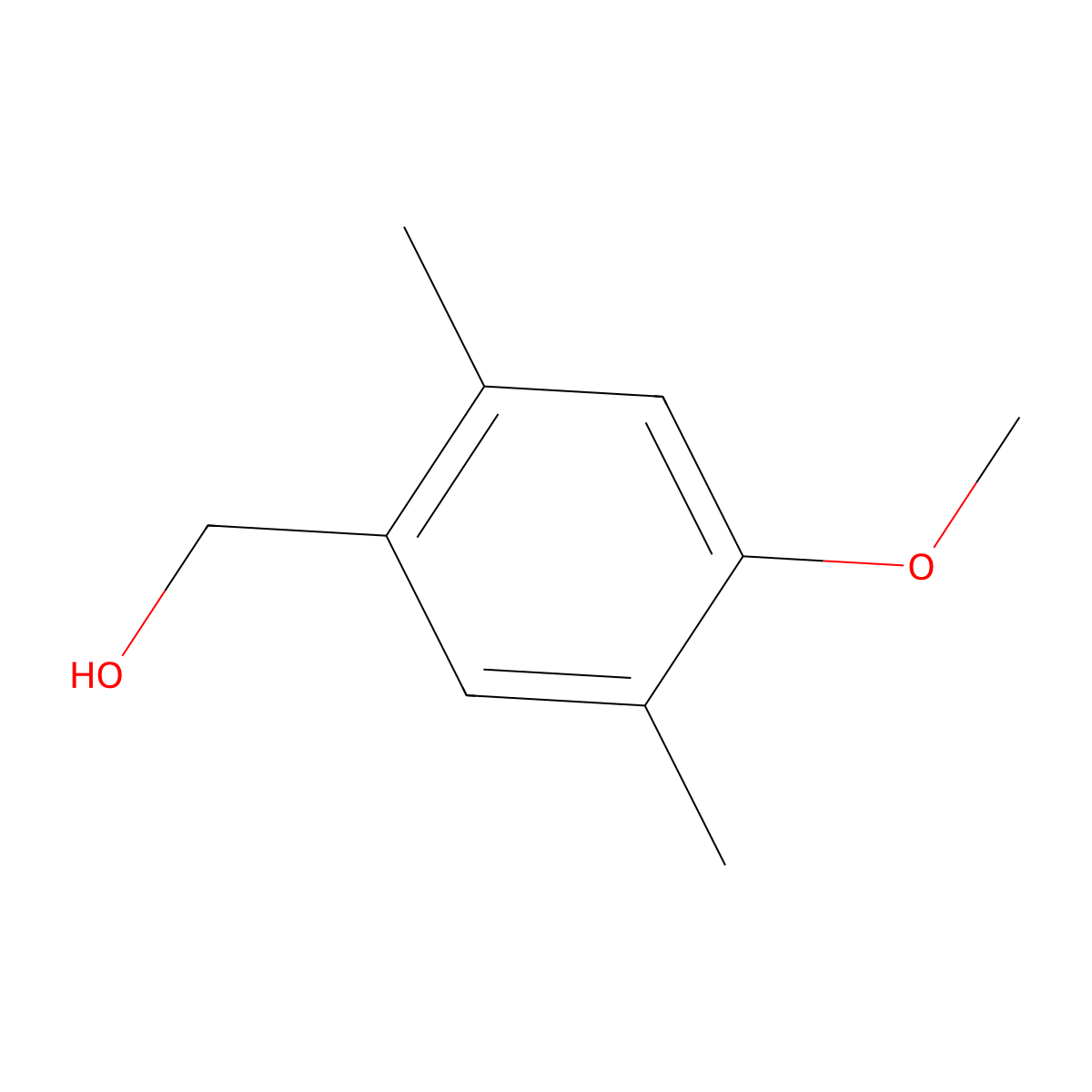 (4-Methoxy-2,5-dimethylphenyl)methanol molecular structure, CAS 85430-29-1