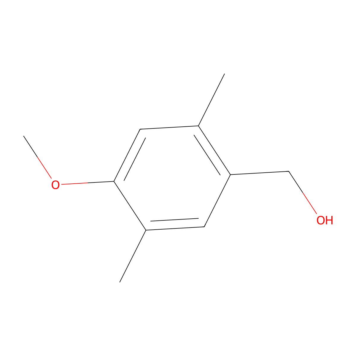 (4-Methoxy-2,5-dimethylphenyl)methanol molecular structure, CAS 85430-29-1