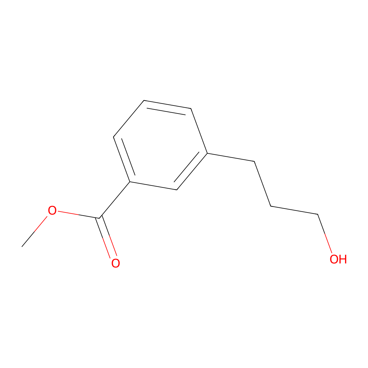 Methyl 3-(3-hydroxypropyl)benzoate molecular structure, CAS 85431-06-7