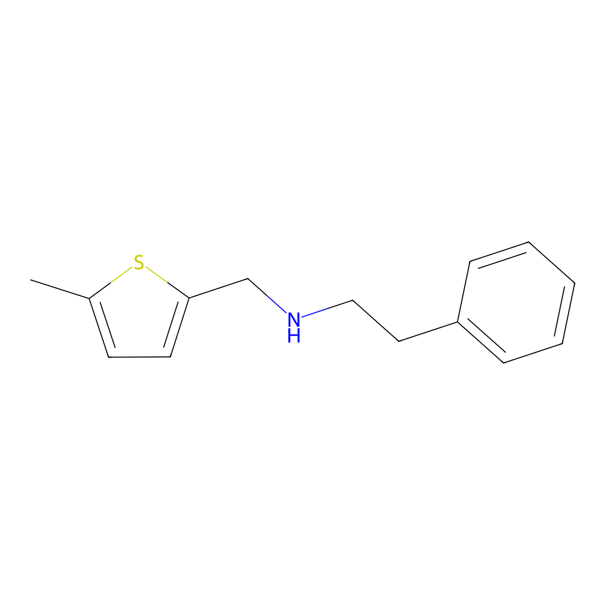 [(5-Methylthiophen-2-yl)methyl](2-phenylethyl)amine molecular structure, CAS 854357-52-1
