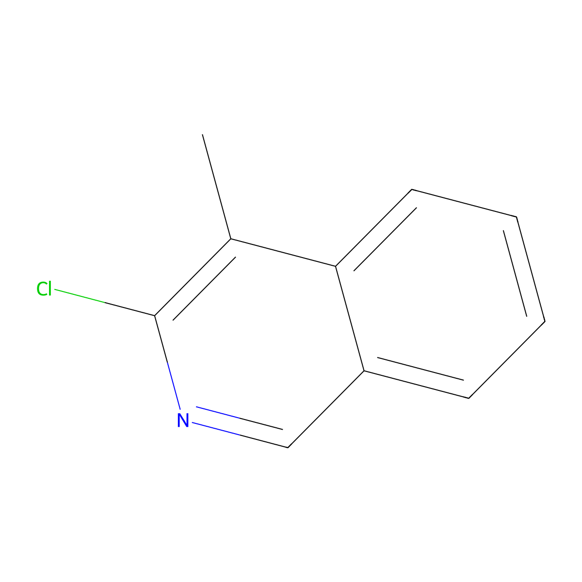 3-Chloro-4-methylisoquinoline molecular structure, CAS 854372-31-9