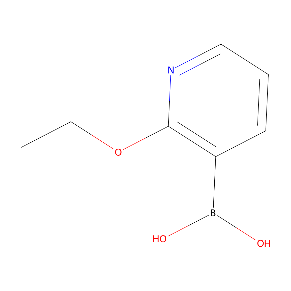 2-Ethoxypyridine-3-boronic acid molecular structure, CAS 854373-97-0