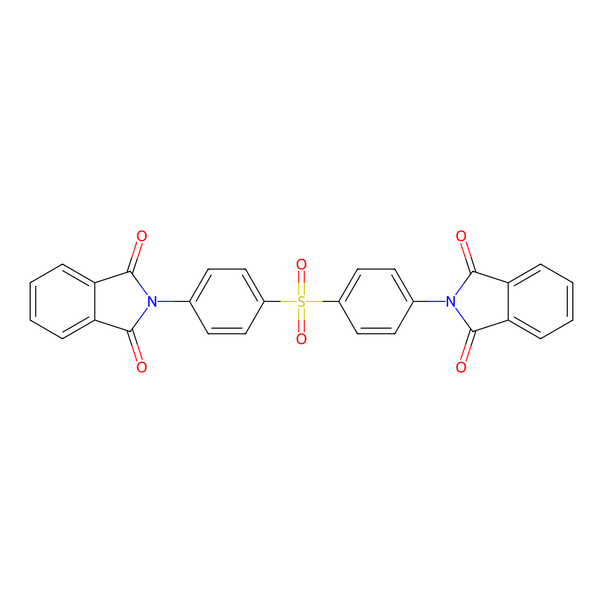 2,2'-[Sulfonyldi(4,1-phenylene)]di(1H-isoindole-1,3(2H)-dione) molecular structure, CAS 85438-53-5
