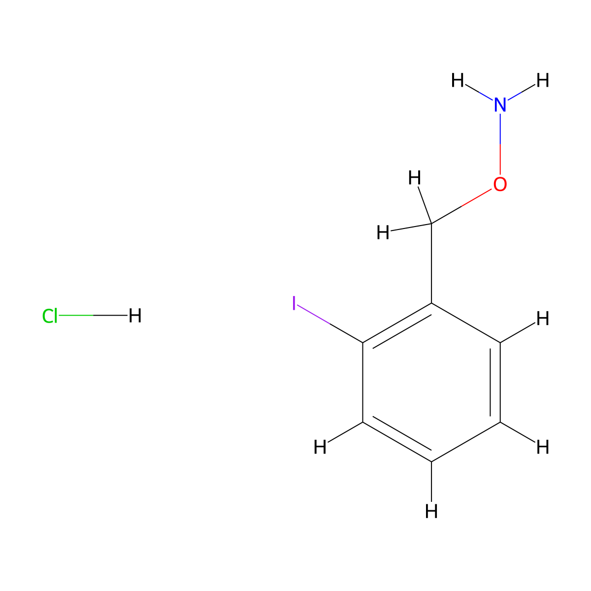 O-(2-Iodobenzyl)hydroxylamine hydrochloride molecular structure, CAS 854382-33-5