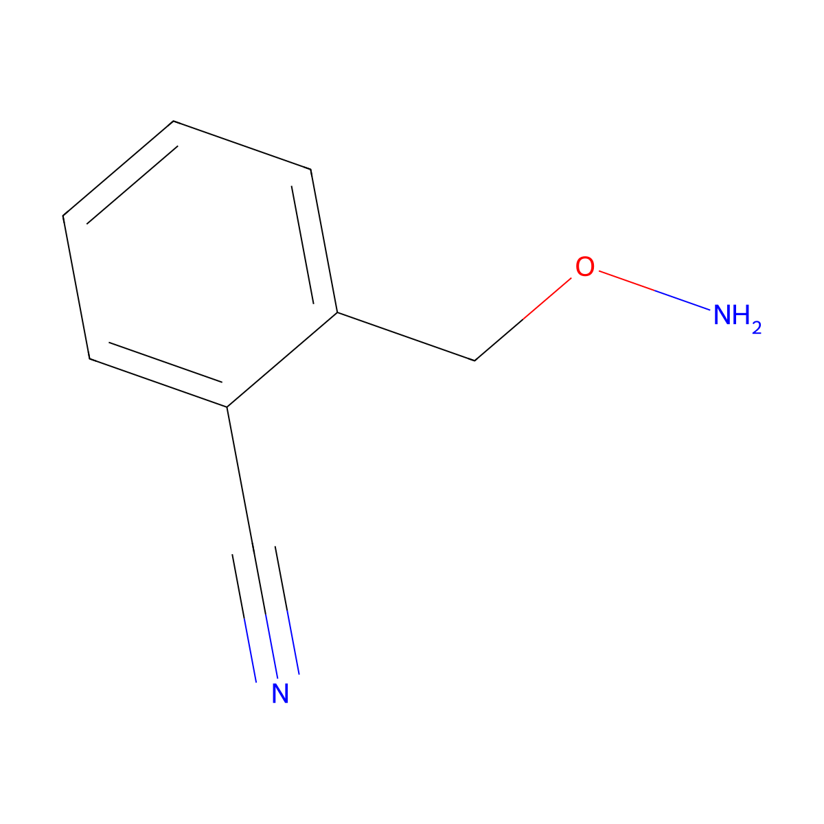 2-((Aminooxy)methyl)benzonitrile molecular structure, CAS 854382-51-7