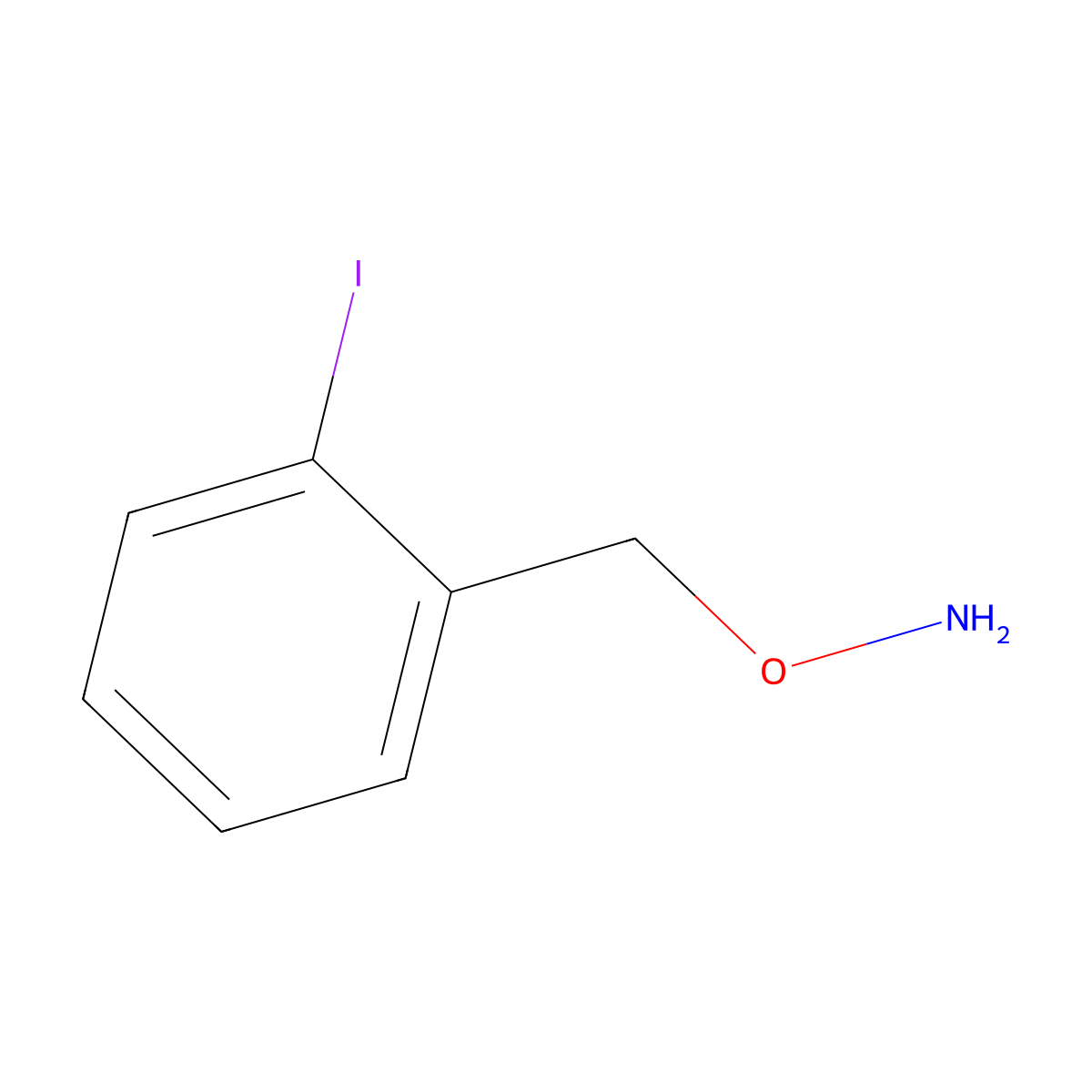 O-(2-iodobenzyl)hydroxylamine molecular structure, CAS 854383-00-9