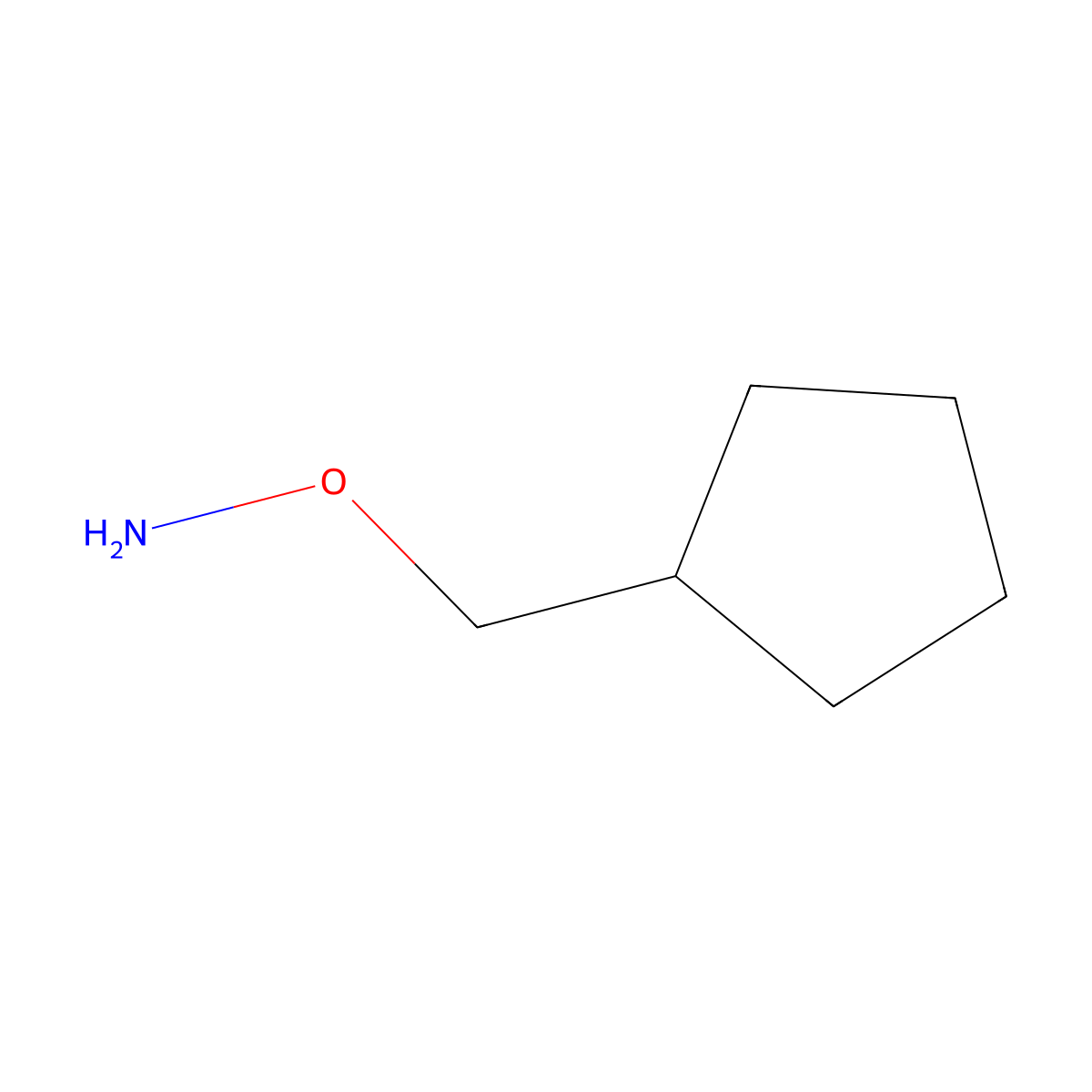 O-(cyclopentylmethyl)hydroxylamine molecular structure, CAS 854383-20-3