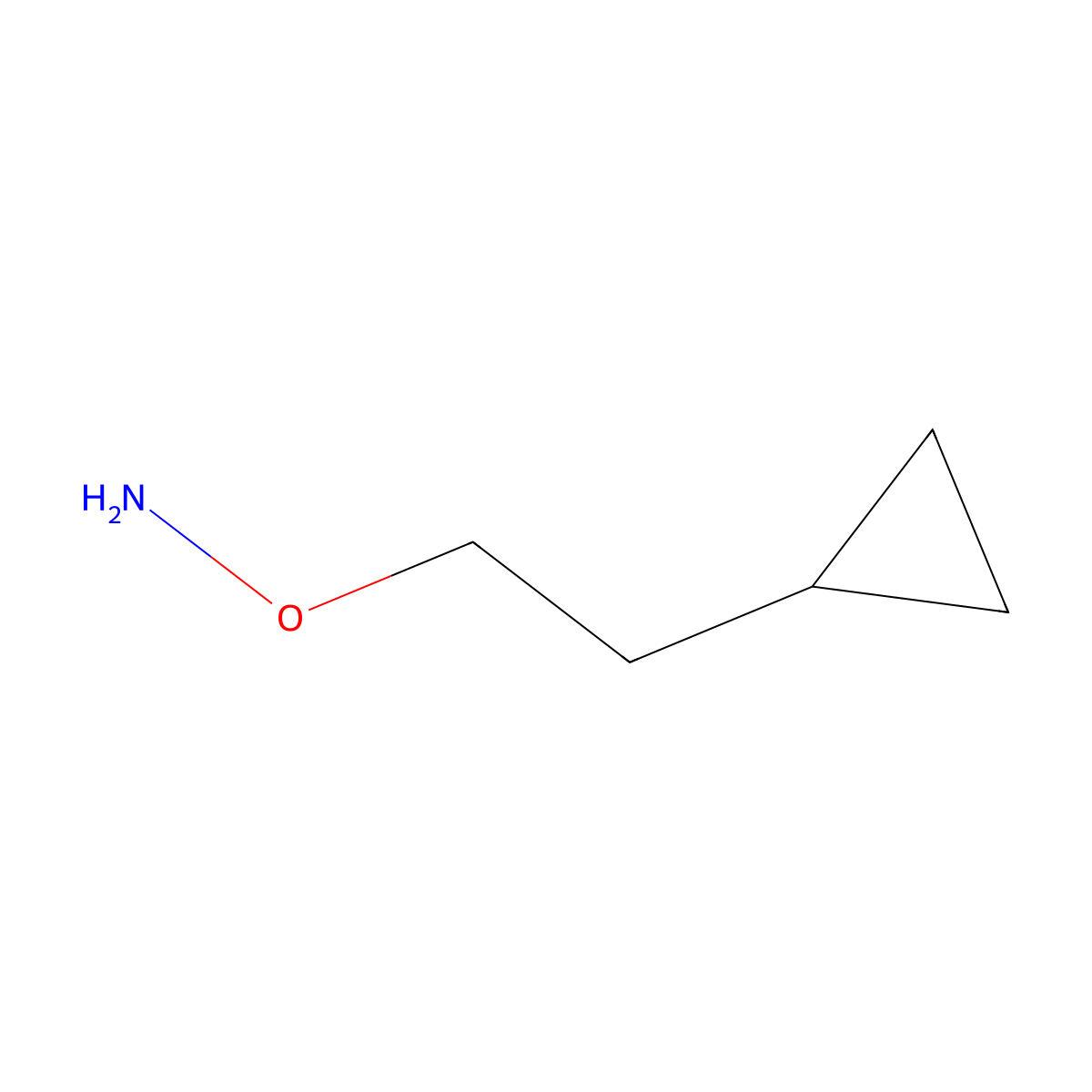 O-(2-cyclopropylethyl)hydroxylamine molecular structure, CAS 854383-24-7
