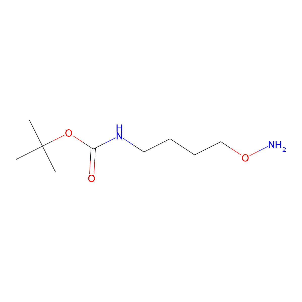 tert-Butyl (4-(aminooxy)butyl)carbamate molecular structure, CAS 854383-71-4