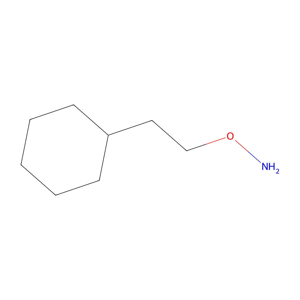 O-(2-cyclohexylethyl)hydroxylamine molecular structure, CAS 854383-73-6