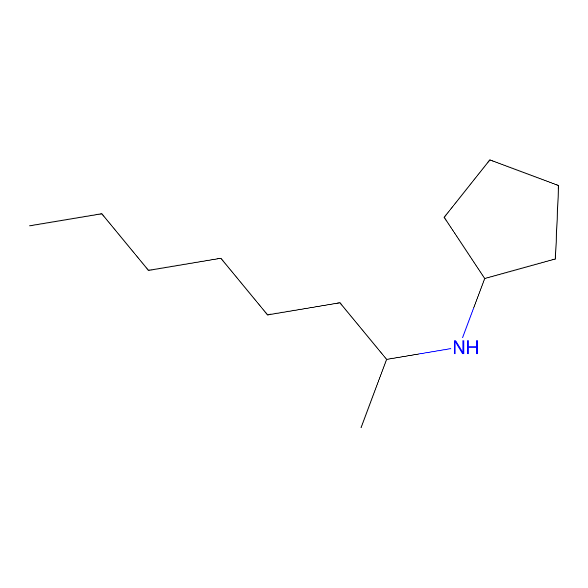 N-(Octan-2-yl)cyclopentanamine molecular structure, CAS 854404-11-8