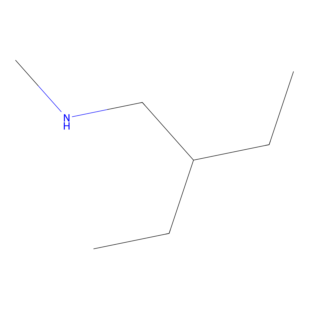 (2-Ethylbutyl)(methyl)amine molecular structure, CAS 854416-96-9
