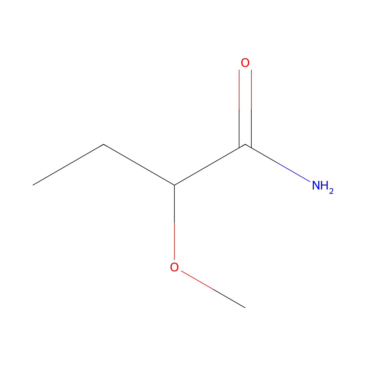 2-Methoxybutanamide molecular structure, CAS 854426-11-2