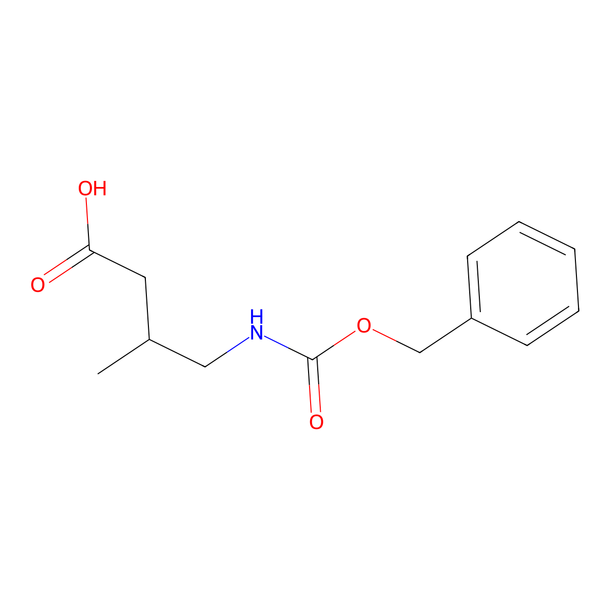 4-{[(Benzyloxy)carbonyl]amino}-3-methylbutanoic acid molecular structure, CAS 854432-57-8
