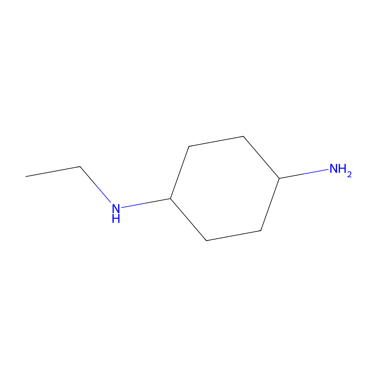 N1-ethylcyclohexane-1,4-diamine molecular structure, CAS 854446-29-0