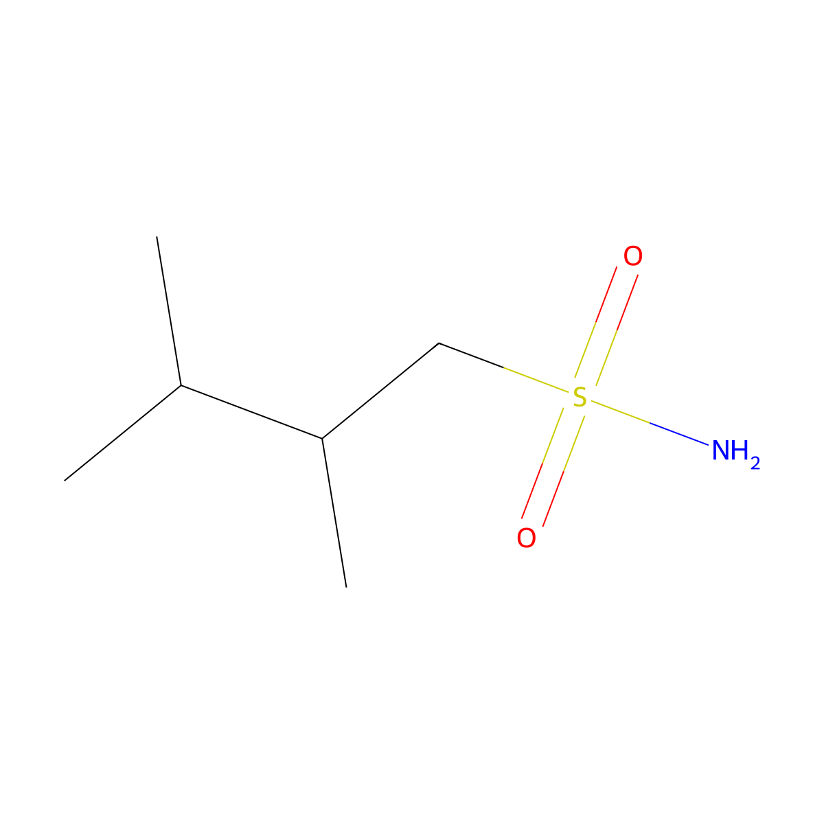 2,3-Dimethylbutane-1-sulfonamide molecular structure, CAS 854462-06-9