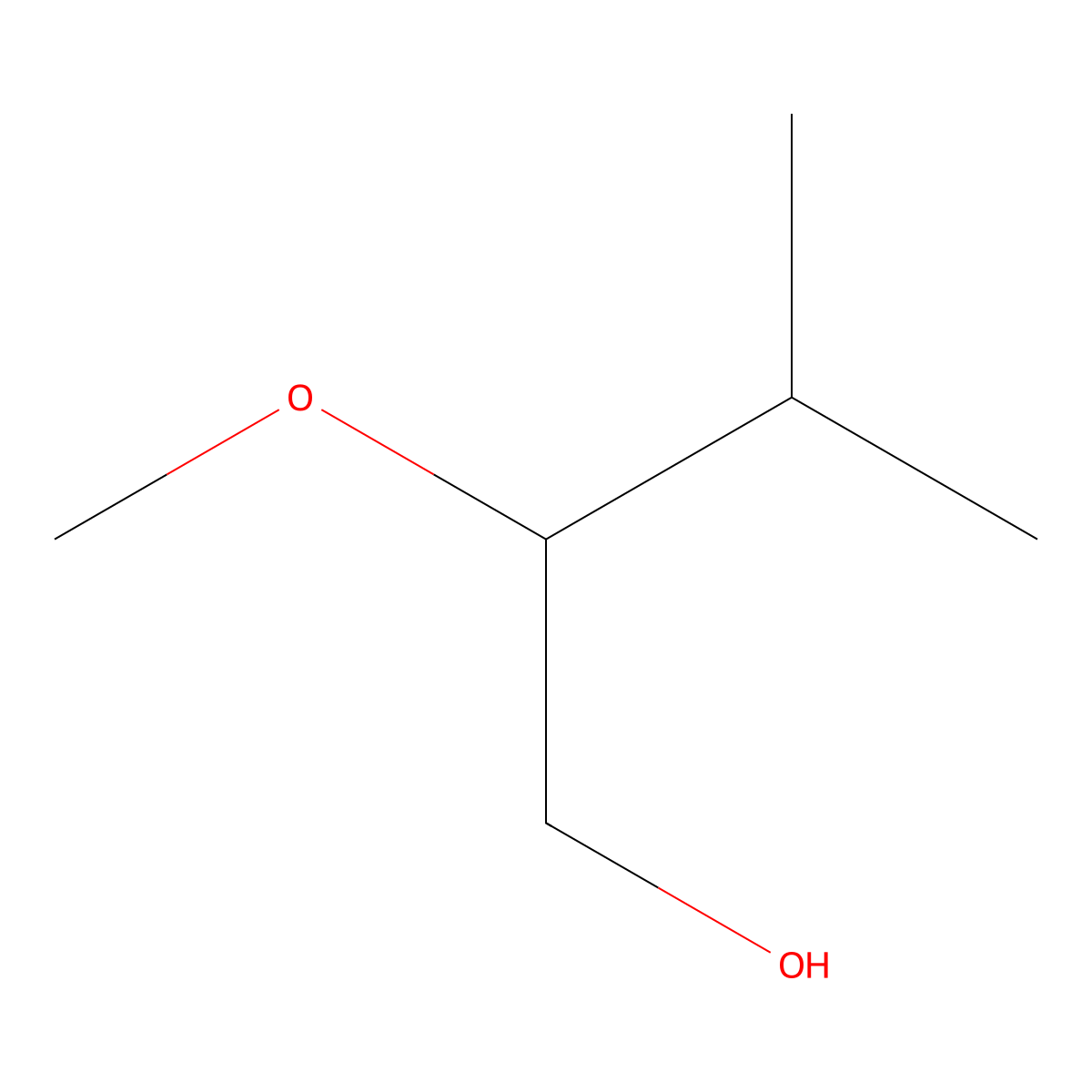 2-Methoxy-3-methylbutan-1-ol molecular structure, CAS 854463-80-2