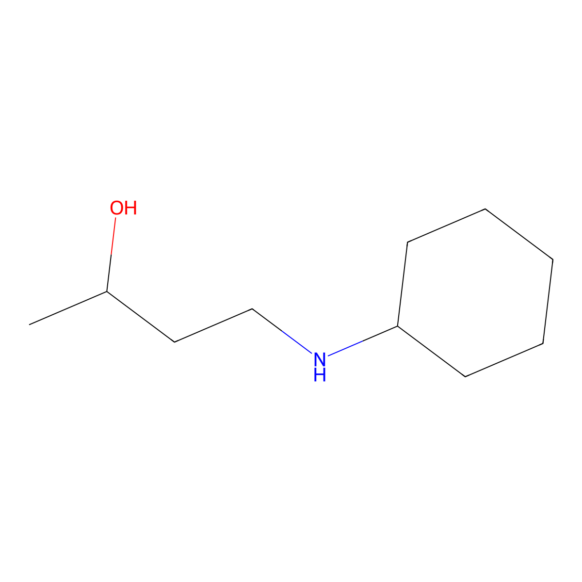 4-(Cyclohexylamino)butan-2-ol molecular structure, CAS 854465-60-4