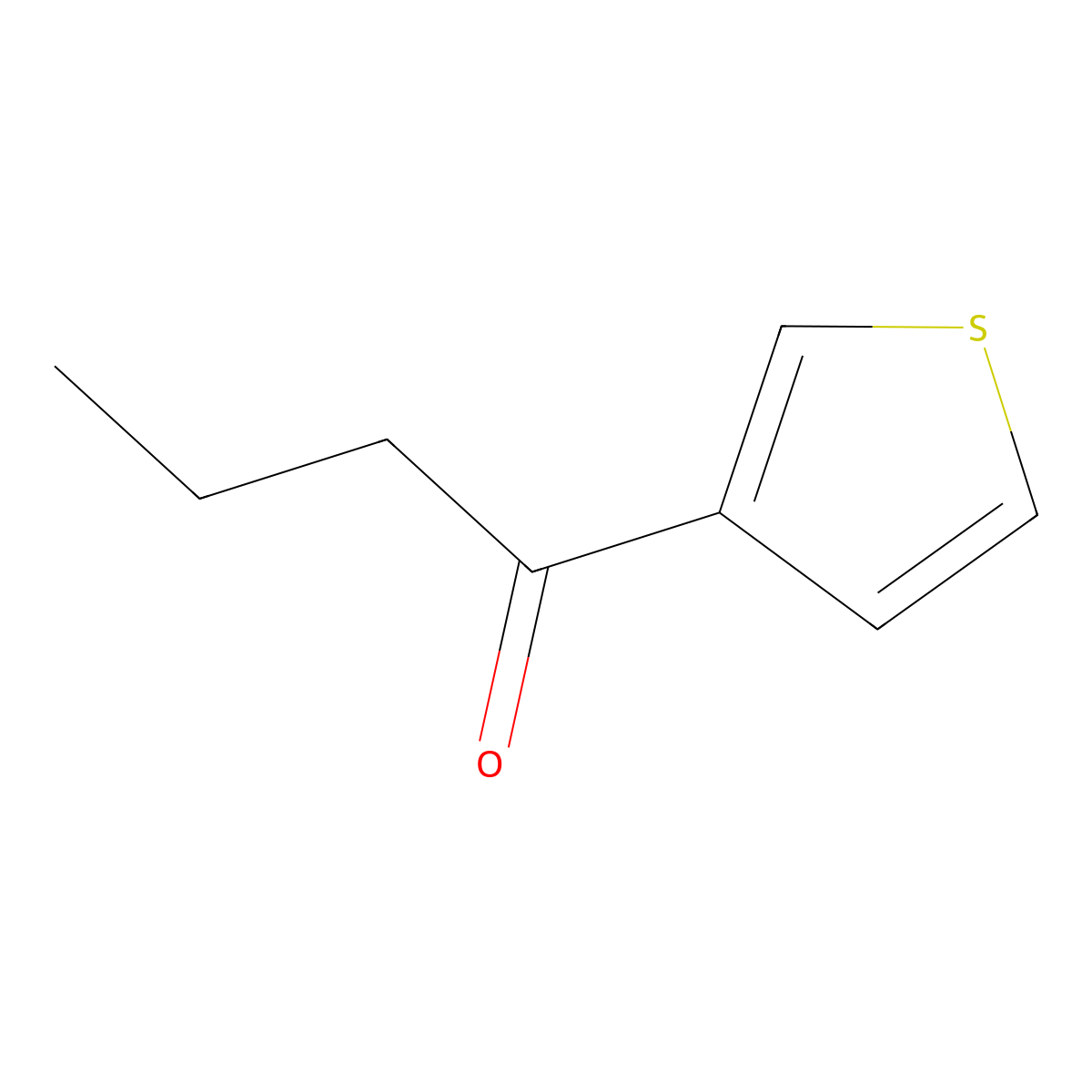 1-(Thiophen-3-yl)butan-1-one molecular structure, CAS 854468-08-9