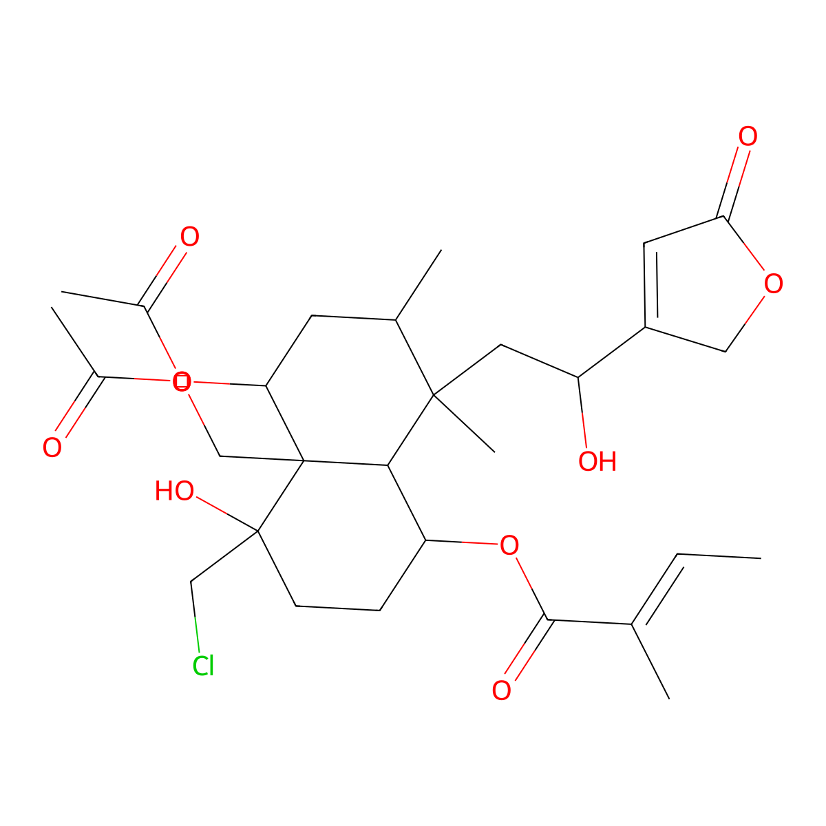 Ajugamarin chlorohydrin molecular structure, CAS 85447-27-4