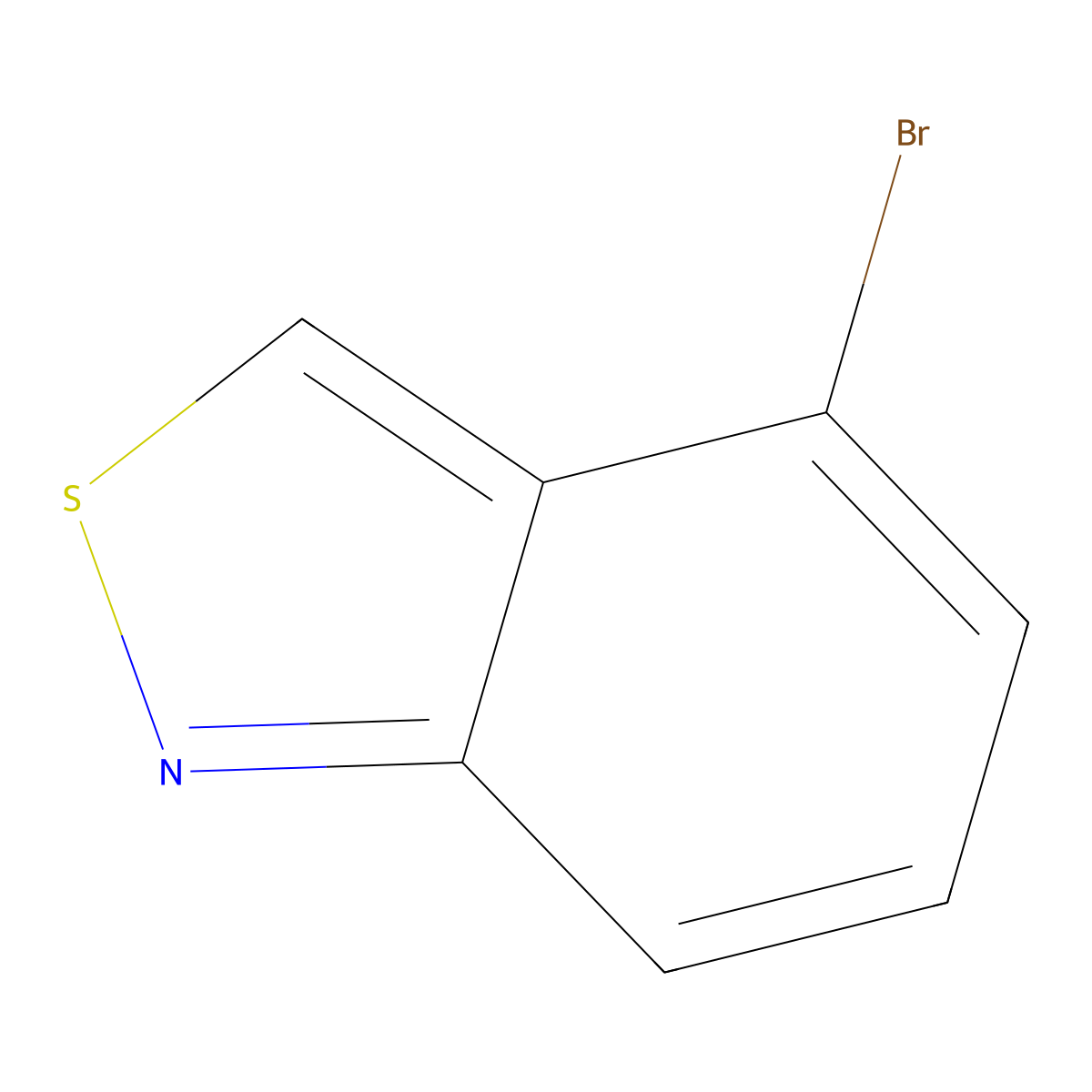 4-Bromo-2,1-benzothiazole molecular structure, CAS 854494-45-4