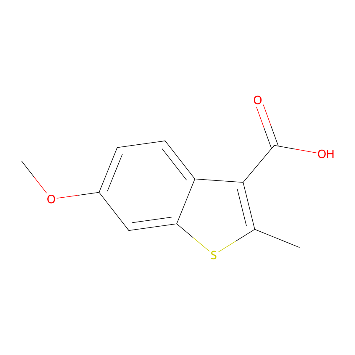 6-Methoxy-2-methylbenzo[b]thiophene-3-carboxylic acid molecular structure, CAS 854515-01-8