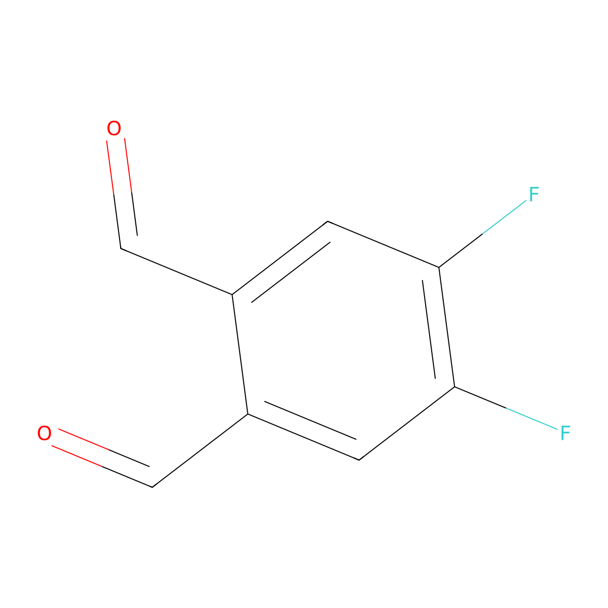4,5-Difluorophthalaldehyde molecular structure, CAS 854519-98-5