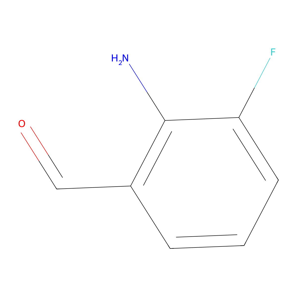 2-Amino-3-fluorobenzaldehyde molecular structure, CAS 854538-94-6