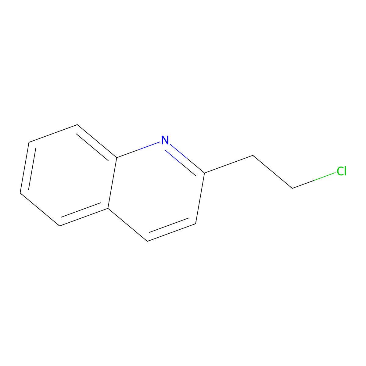 2-(2-Chloroethyl)quinoline molecular structure, CAS 85454-13-3