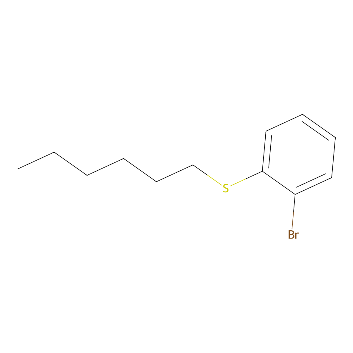 Hexyl(2-bromophenyl) sulfide molecular structure, CAS 854583-37-2