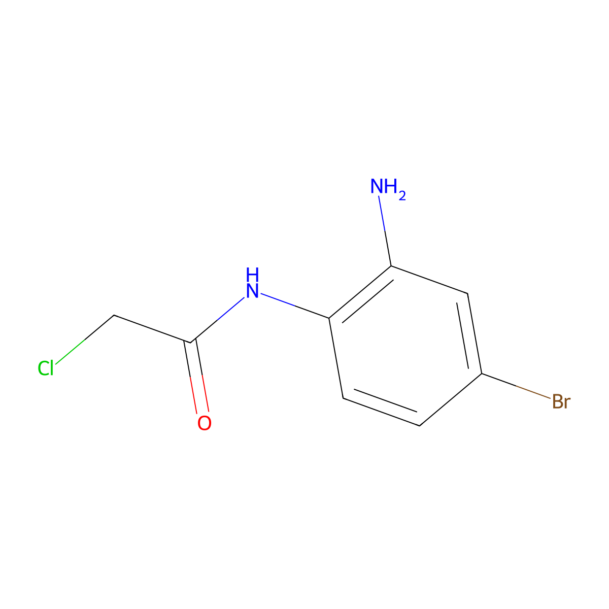 N-(2-Amino-4-bromophenyl)-2-chloroacetamide molecular structure, CAS 854583-92-9