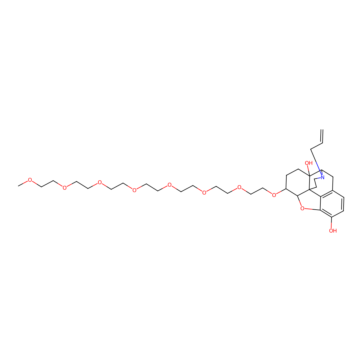 Naloxegol molecular structure, CAS 854601-70-0