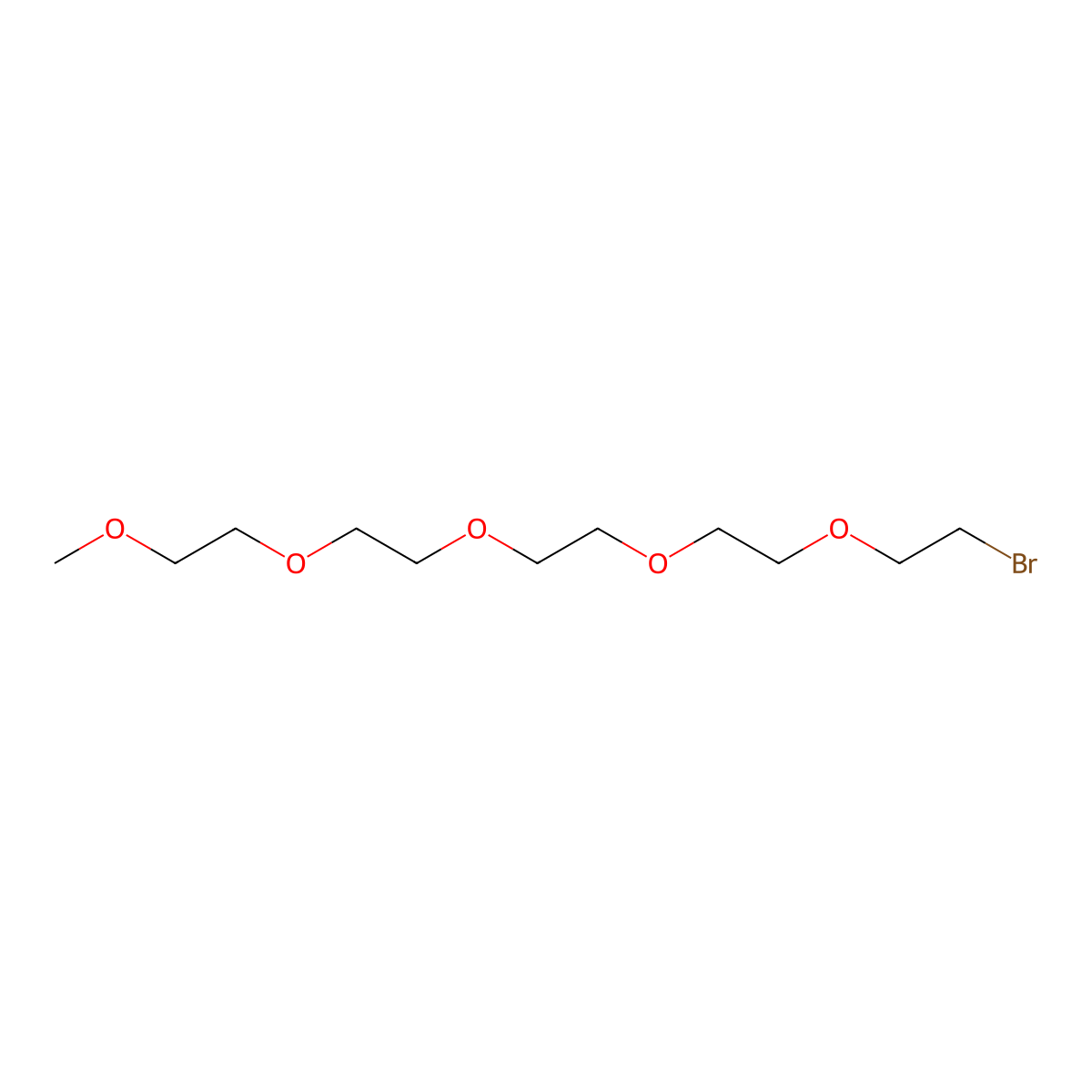 m-PEG5-bromide molecular structure, CAS 854601-80-2