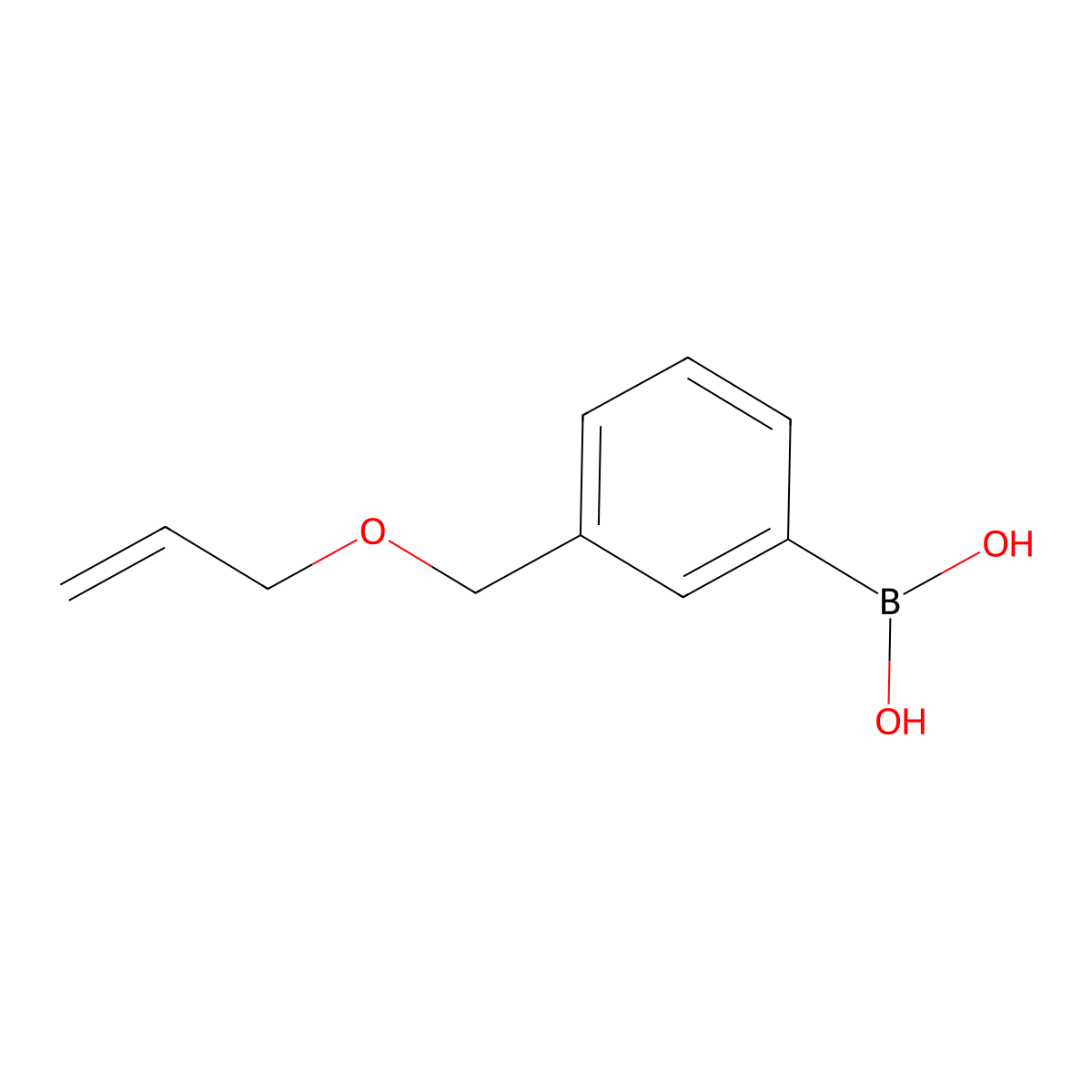 3-(Allyloxymethyl)phenylboronic acid molecular structure, CAS 854616-69-6