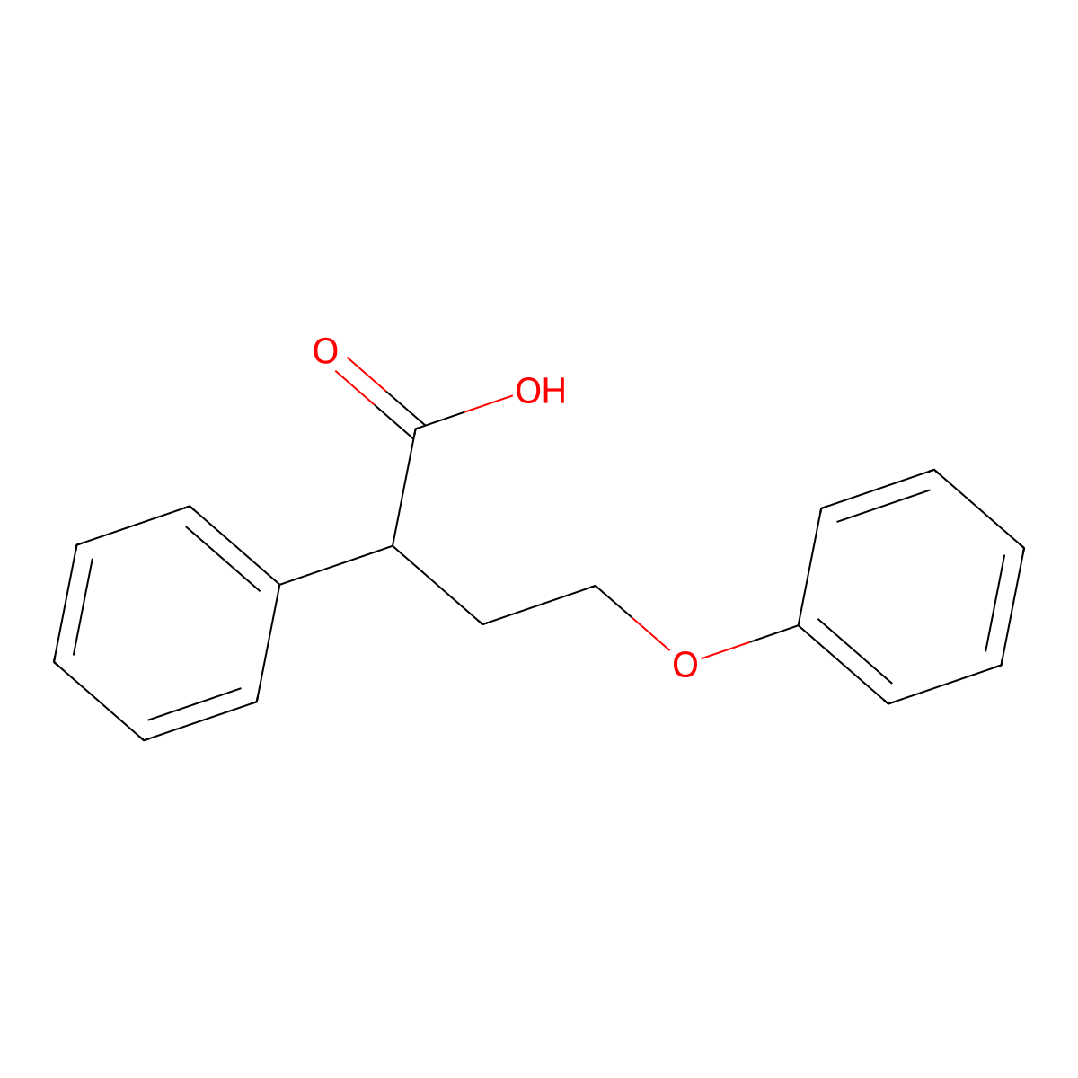 4-Phenoxy-2-phenylbutanoic acid molecular structure, CAS 854624-09-2