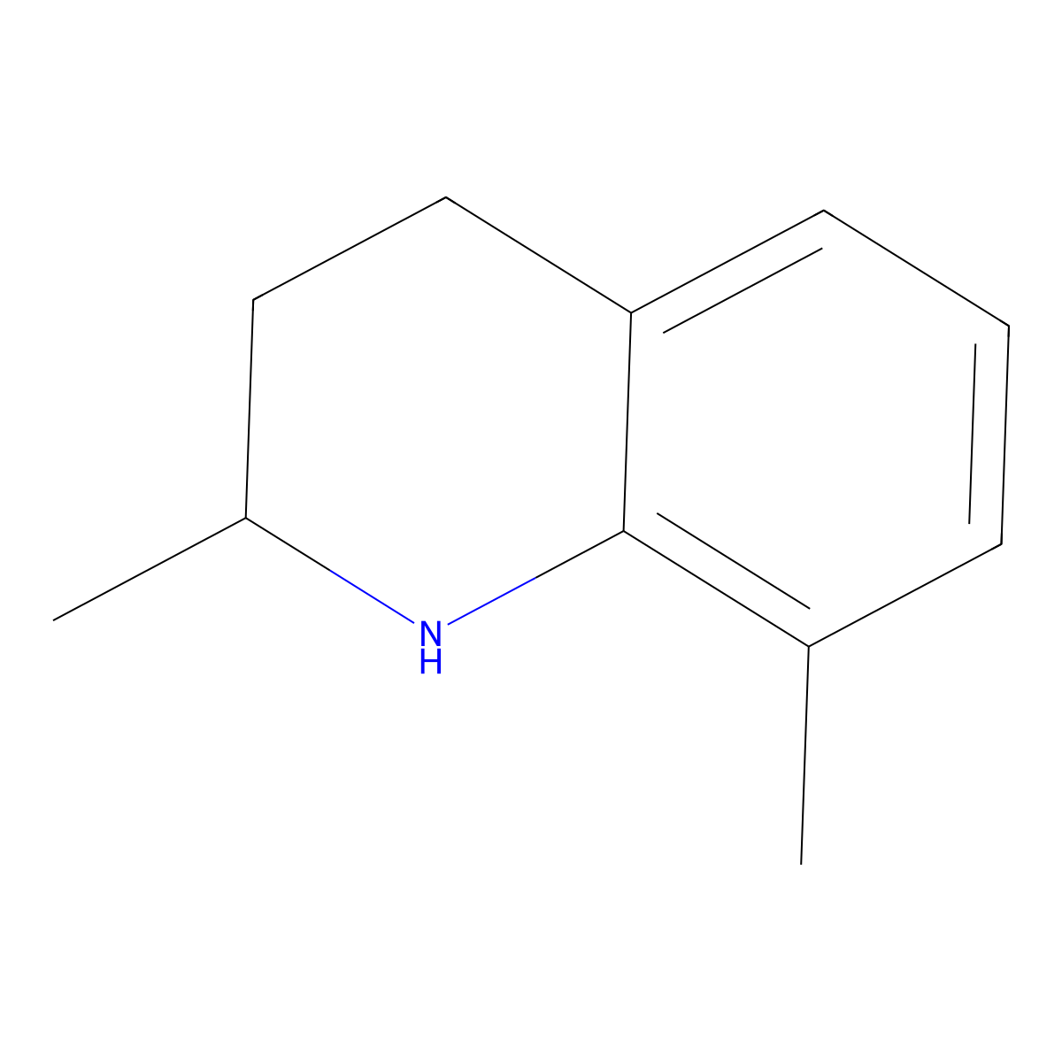 2,8-Dimethyl-1,2,3,4-tetrahydroquinoline molecular structure, CAS 854627-07-9