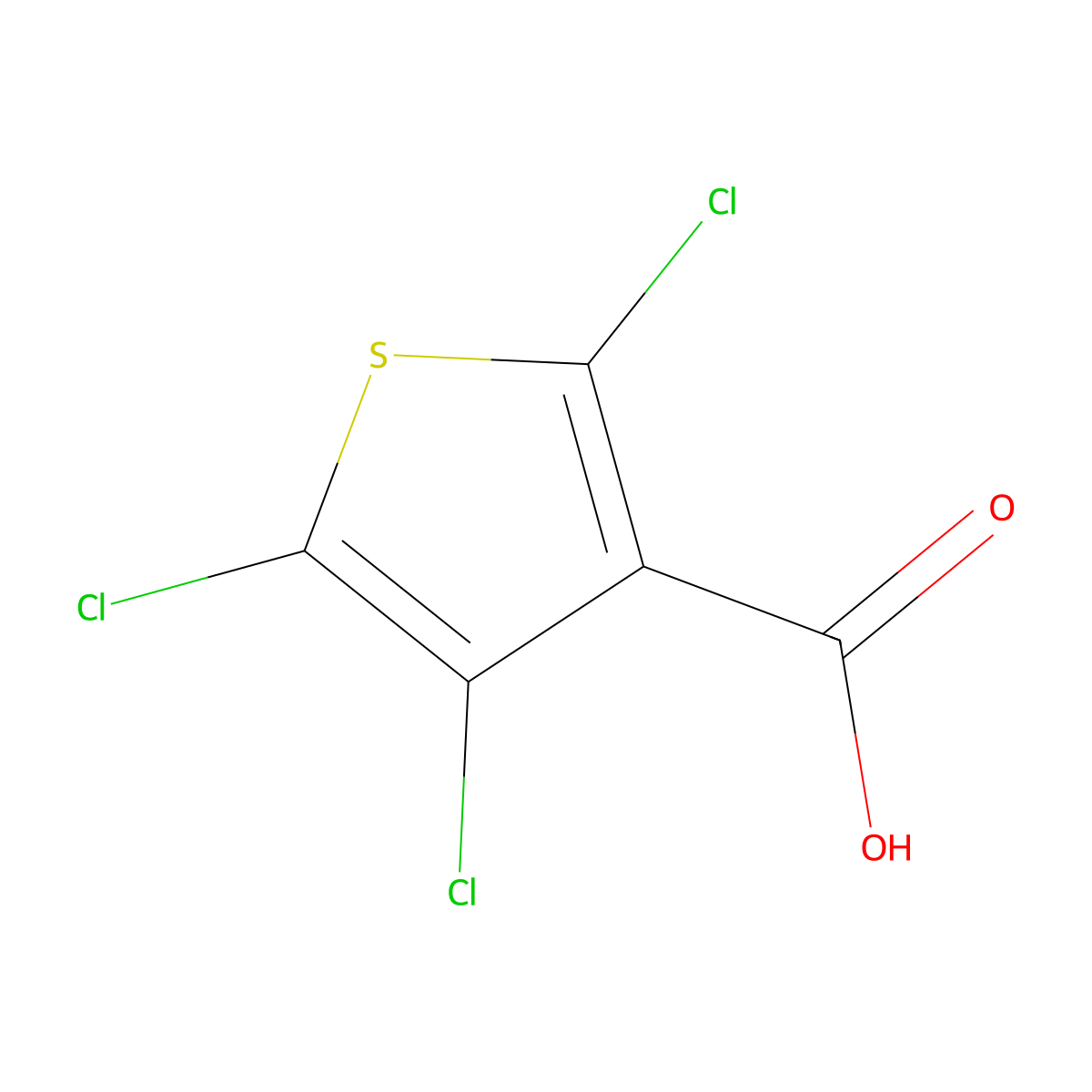 Trichlorothiophene-3-carboxylicacid molecular structure, CAS 854629-16-6