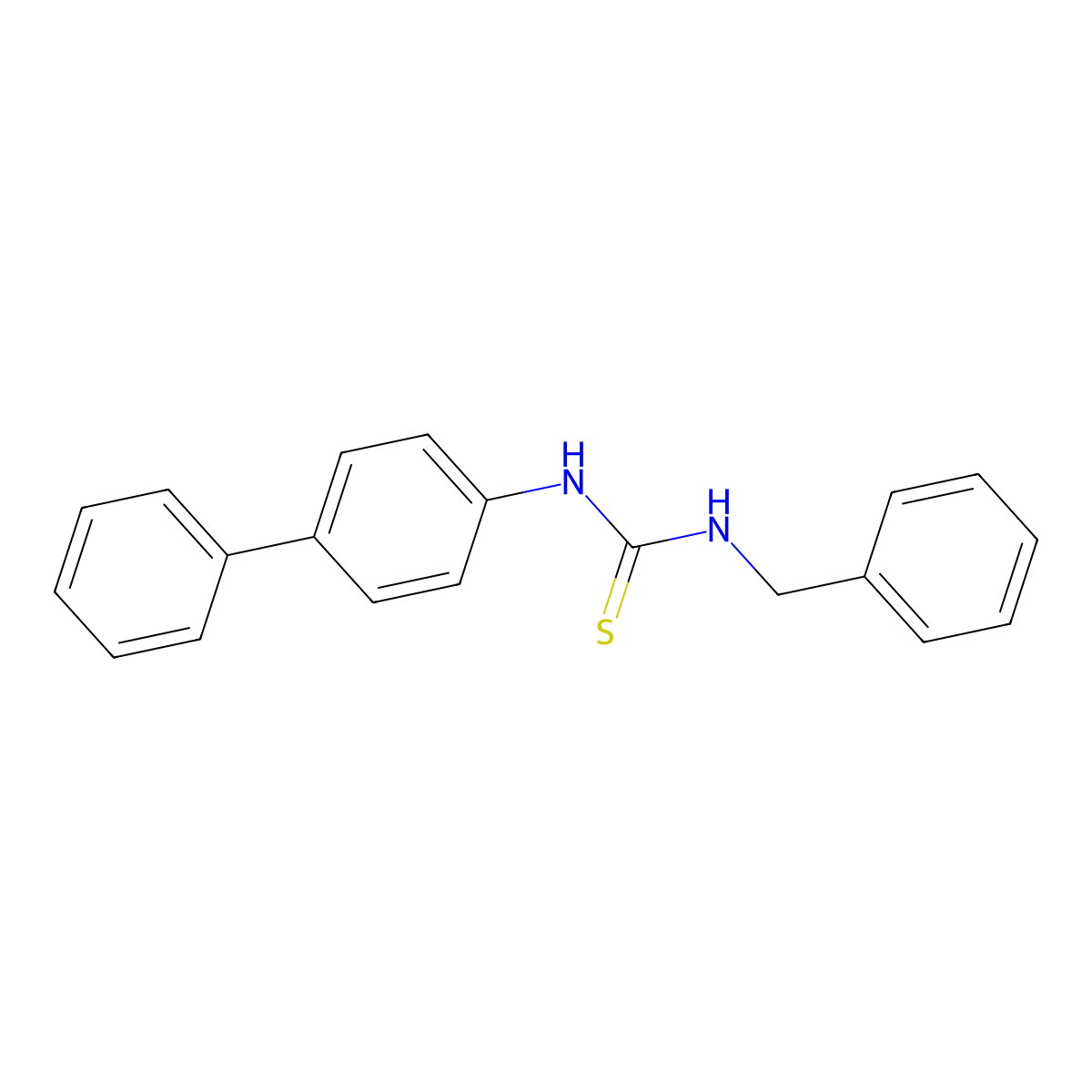 1-Benzyl-3-(biphenyl-4-yl)thiourea molecular structure, CAS 854644-24-9