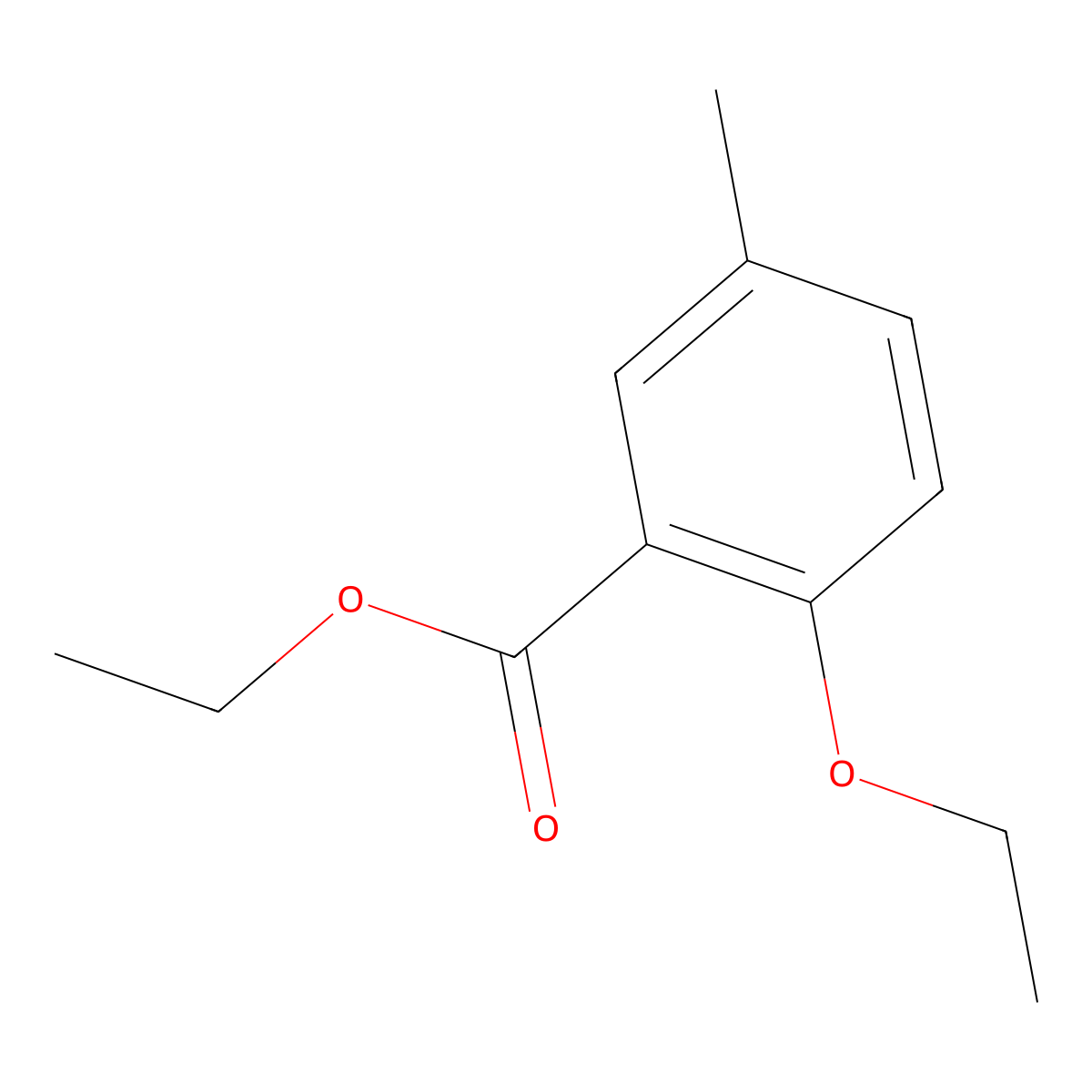 Ethyl 2-ethoxy-5-methylbenzoate molecular structure, CAS 854645-32-2