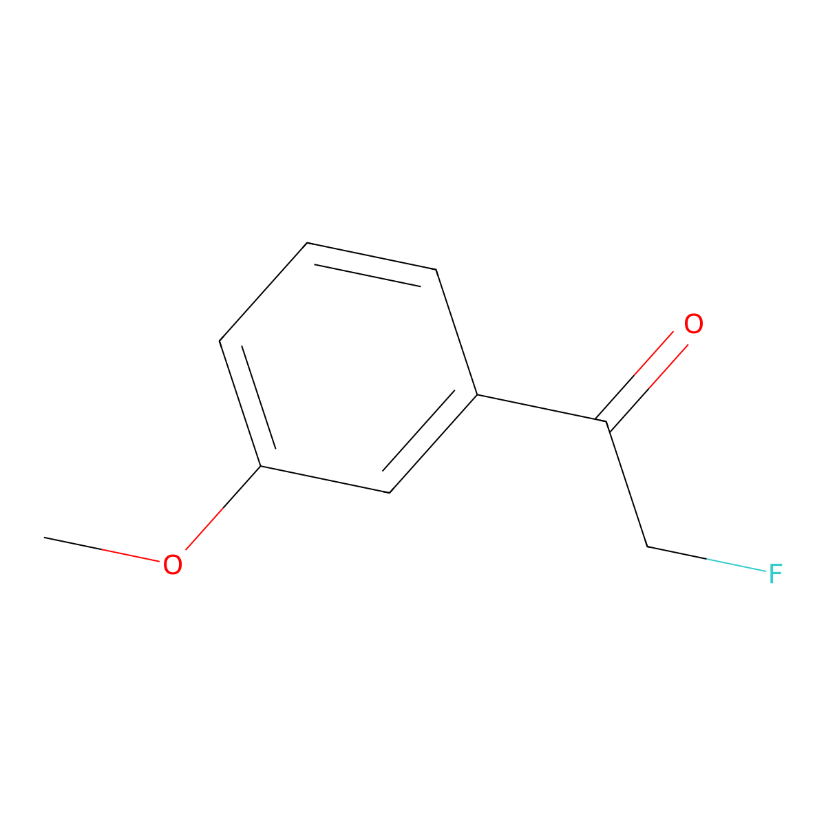 2-Fluoro-1-(3-methoxyphenyl)ethanone molecular structure, CAS 85465-50-5