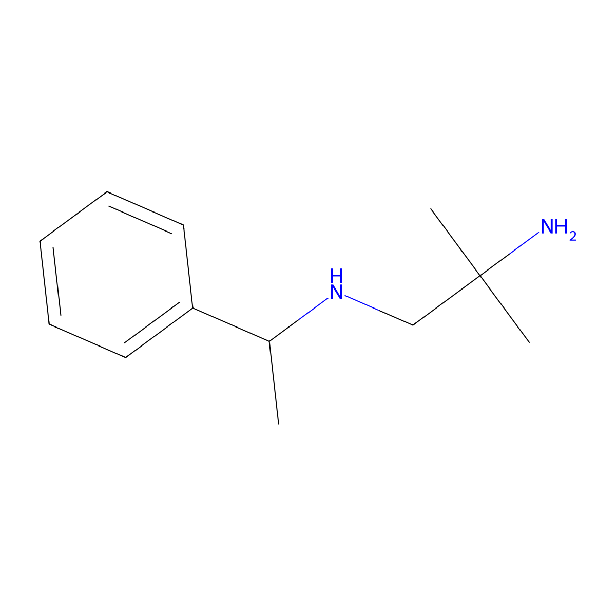 (2-Amino-2-methylpropyl)(1-phenylethyl)amine molecular structure, CAS 854650-11-6