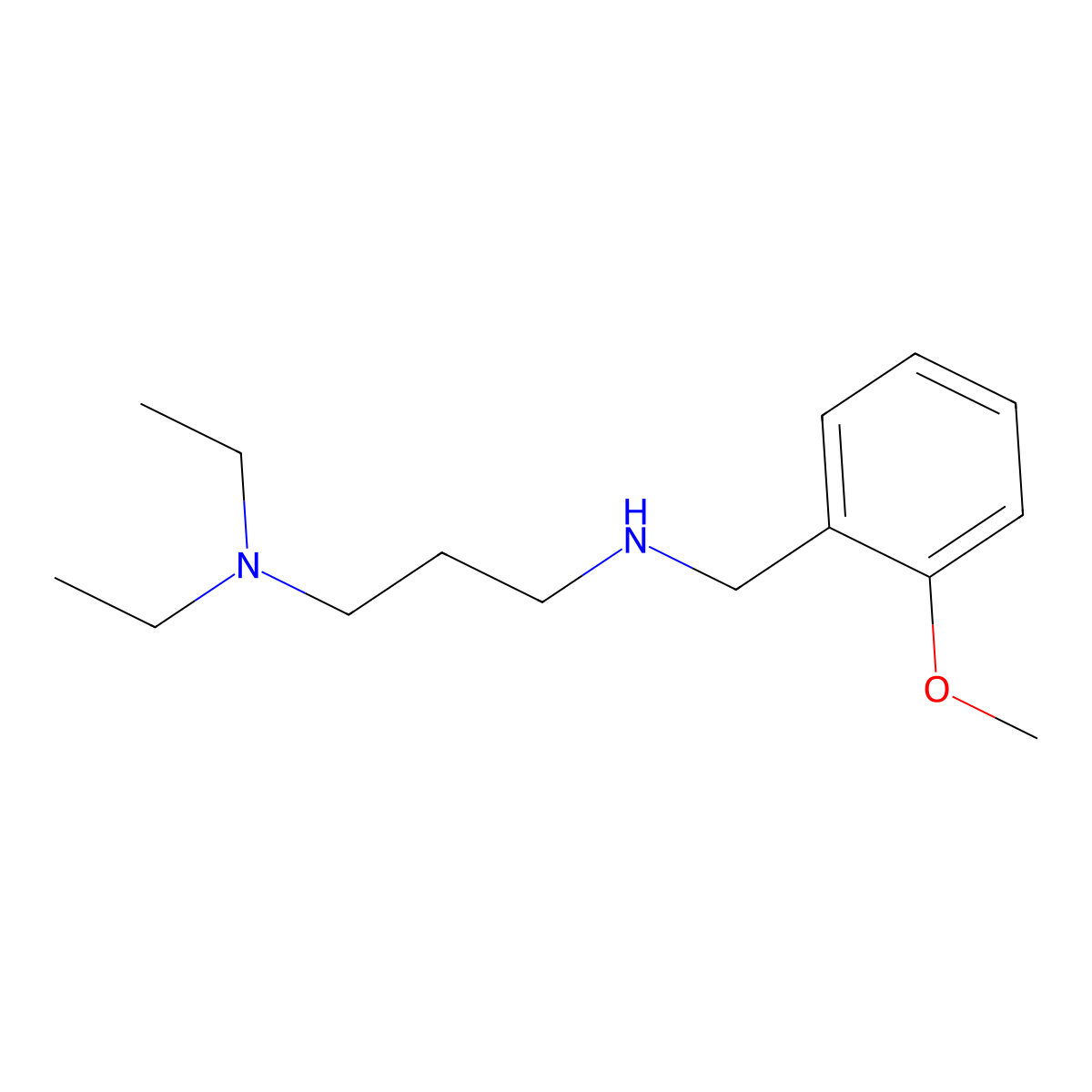 N,N-diethyl-N'-(2-methoxybenzyl)propane-1,3-diamine molecular structure, CAS 854650-16-1